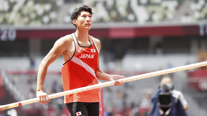 【東京オリンピック】男子棒高跳予選・江島雅紀（富士通）