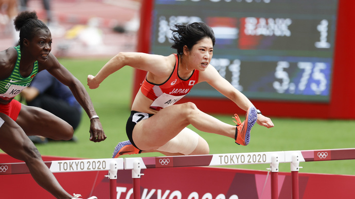【東京オリンピック】女子100mハードル予選・青木益未（七十七銀行）