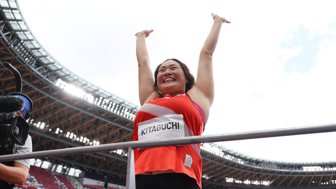 【東京オリンピック】女子やり投予選・北口榛花（JAL）