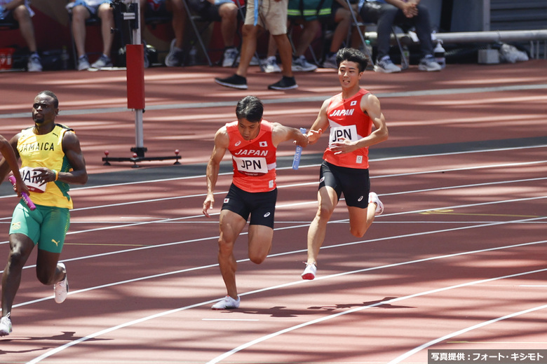 【東京オリンピック】男子4×100mリレー予選・多田修平／山縣亮太／桐生祥秀／小池祐貴