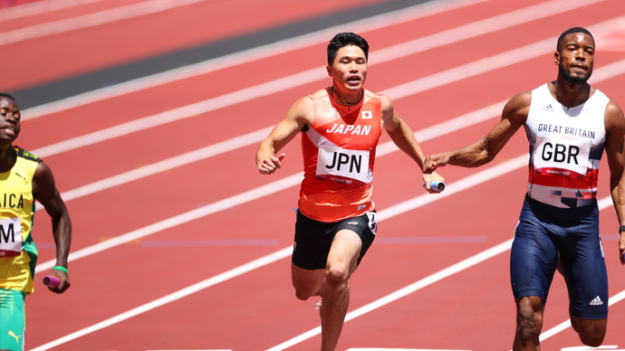 【東京オリンピック】男子4×100mリレー予選・多田修平／山縣亮太／桐生祥秀／小池祐貴