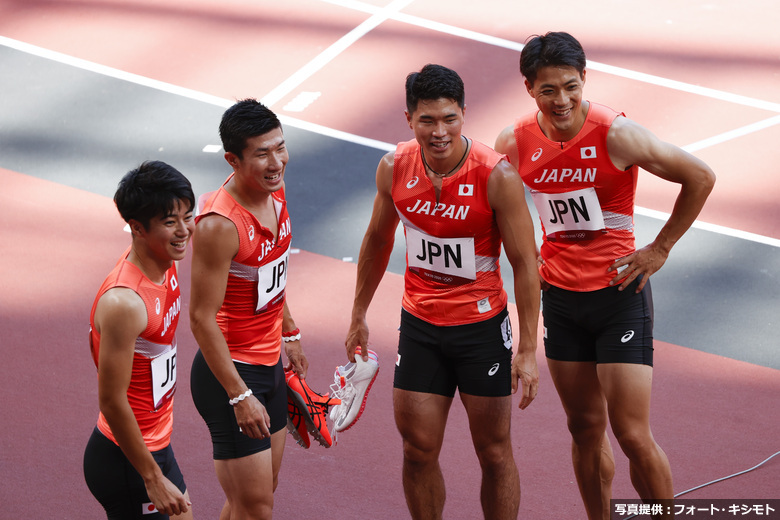 【東京オリンピック】男子4×100mリレー予選・多田修平／山縣亮太／桐生祥秀／小池祐貴