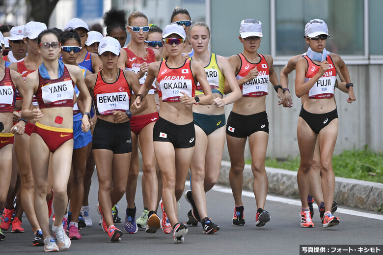 【東京オリンピック】女子20km競歩決勝・岡田久美子／藤井菜々子／河添香織