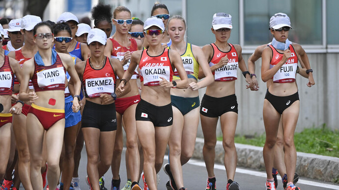 【東京オリンピック】女子20km競歩決勝・岡田久美子／藤井菜々子／河添香織