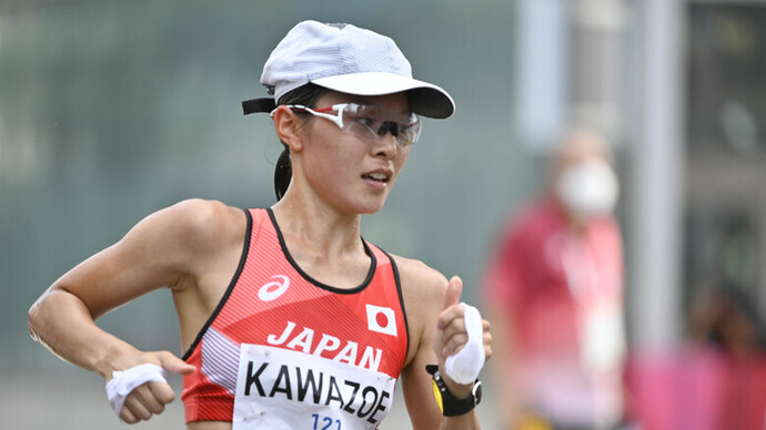 【東京オリンピック】女子20km競歩決勝・河添香織（自衛隊体育学校）