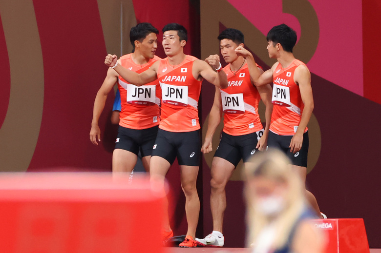 【東京オリンピック】男子4×100mリレー決勝・多田修平／山縣亮太／桐生祥秀／小池祐貴