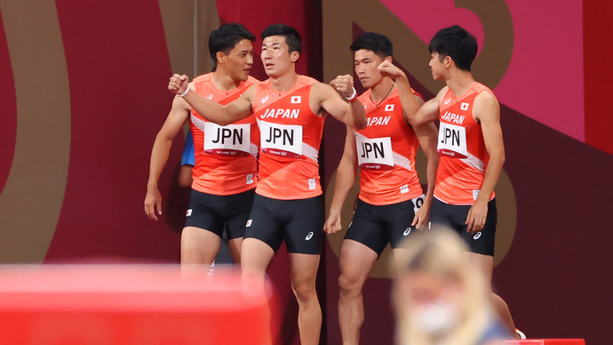 【東京オリンピック】男子4×100mリレー決勝・多田修平／山縣亮太／桐生祥秀／小池祐貴