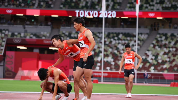 【東京オリンピック】男子4×100mリレー決勝・多田修平／山縣亮太／桐生祥秀／小池祐貴