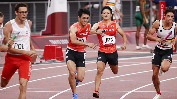 【東京オリンピック】男子4×400mリレー決勝・伊東利来也／川端魁人／佐藤拳太郎／鈴木碧斗