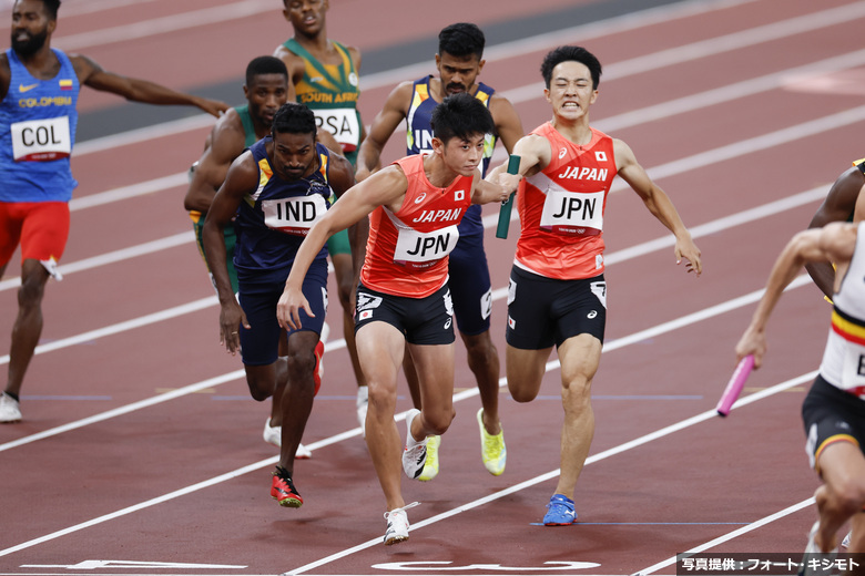 【東京オリンピック】男子4×400mリレー決勝・伊東利来也／川端魁人／佐藤拳太郎／鈴木碧斗