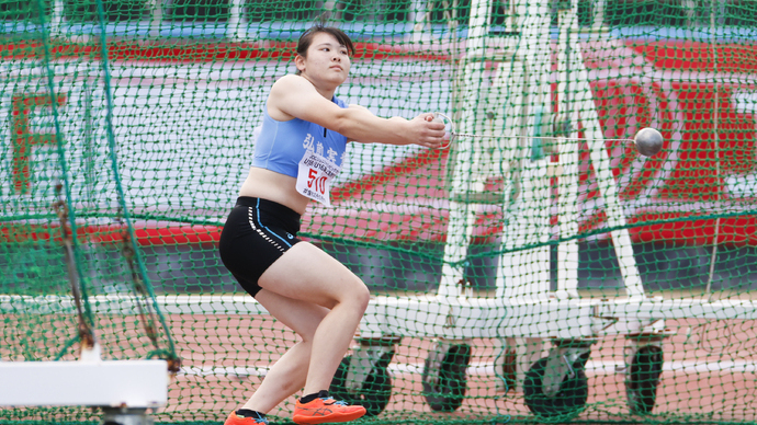 【第15回U18 / 第52回U16 陸上競技大会】U18女子ハンマー投大会新記録で優勝！