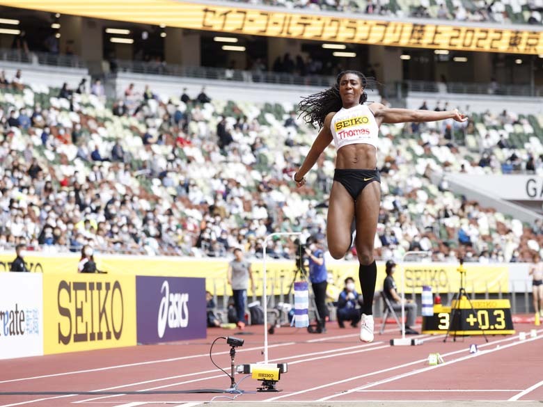 【セイコーゴールデングランプリ2022】女子走幅跳２位はジャヒーシャ・トーマス選手