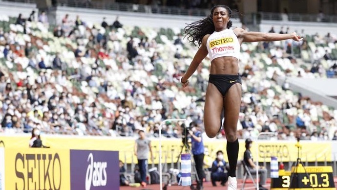 【セイコーゴールデングランプリ2022】女子走幅跳２位はジャヒーシャ・トーマス選手