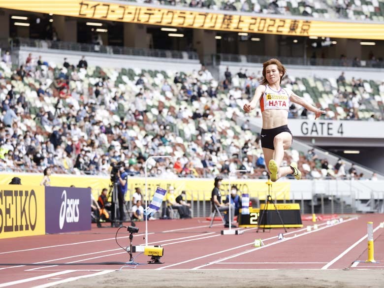 【セイコーゴールデングランプリ2022】女子走幅跳、優勝の秦澄美鈴選手