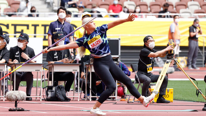 【セイコーゴールデングランプリ2022】女子やり投、2位はリナ・ムゼ選手