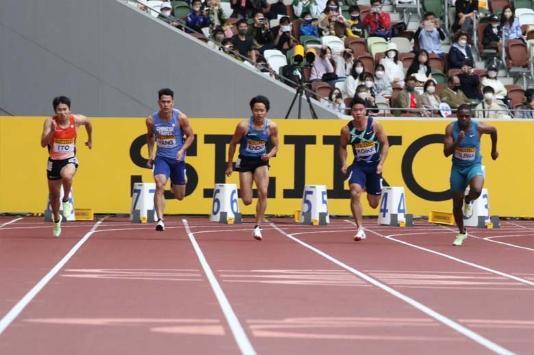 【セイコーゴールデングランプリ2022】注目の男子100m予選、Heat 1がスタート！