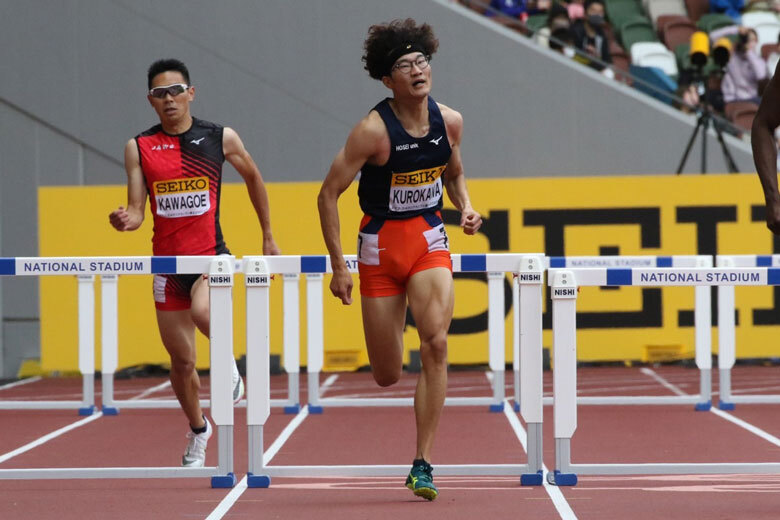 【セイコーゴールデングランプリ2022】男子400mハードル、2位は黒川和樹選手