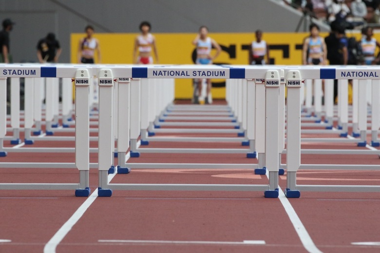 【セイコーゴールデングランプリ2022】女子100mハードル、国立競技場のハードル