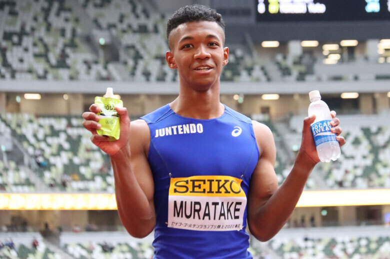 【セイコーゴールデングランプリ2022】男子110mハードル、優勝して笑顔の村竹ラシッド選手