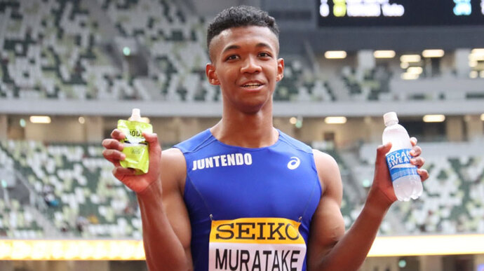 【セイコーゴールデングランプリ2022】男子110mハードル、優勝して笑顔の村竹ラシッド選手