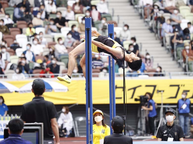 【セイコーゴールデングランプリ2022】男子走高跳２位は真野友博選手