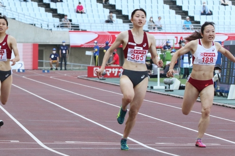 予選2組トップは壹岐あいこ【女子100m】：第106回 日本陸上競技選手権大会