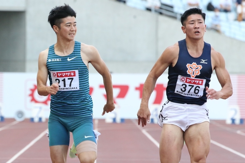 予選1組トップは林拓優、多田修平が2着で準決勝進出【男子100m】