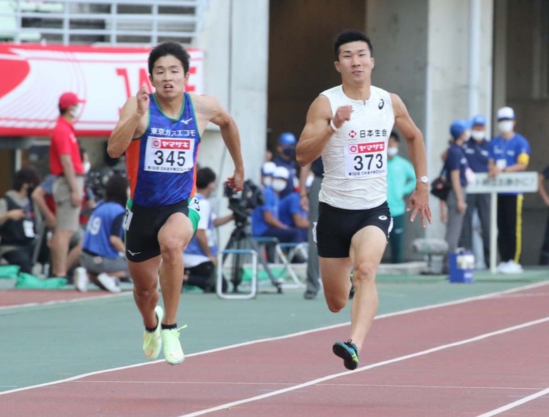 予選2組は伊藤孝太郎が1着、桐生祥秀は2着で今夜の準決勝へ【男子100m】