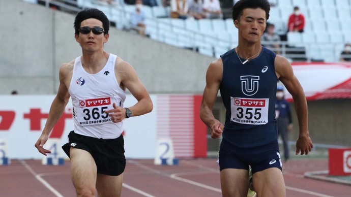 東田旺洋が予選4組をトップ通過【男子100m】