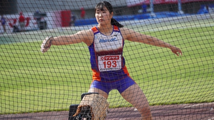 郡菜々佳が日本新記録に迫る投てきで初優勝【女子円盤投】