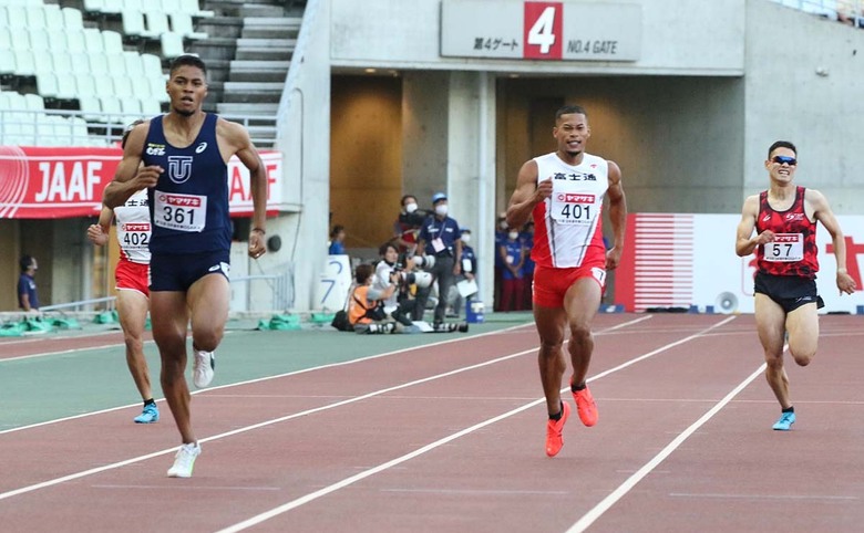 予選3組、中島佑気ジョセフがトップ。ウォルシュジュリアンは5着に【男子400m】