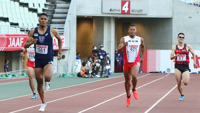 予選3組、中島佑気ジョセフがトップ。ウォルシュジュリアンは5着に【男子400m】