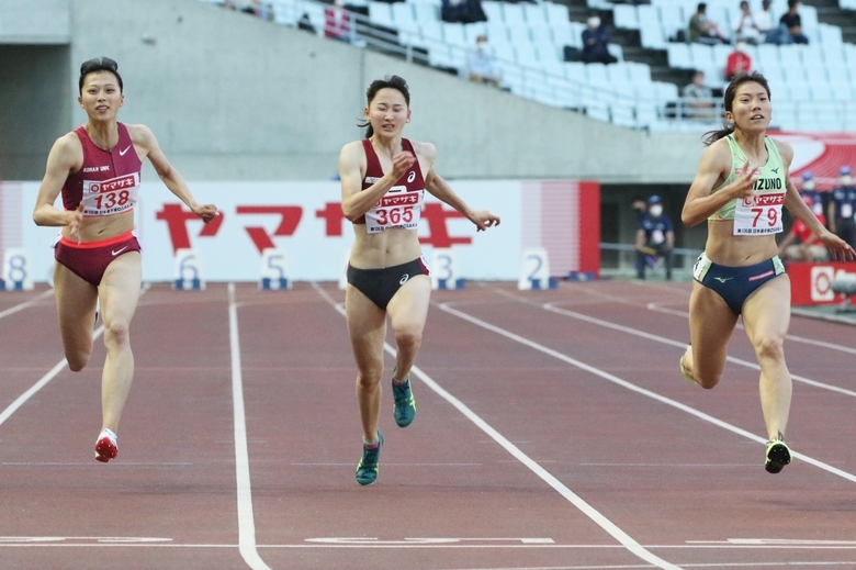 3連覇を狙うが兒玉芽生が、準決勝2組を制する【女子100m】