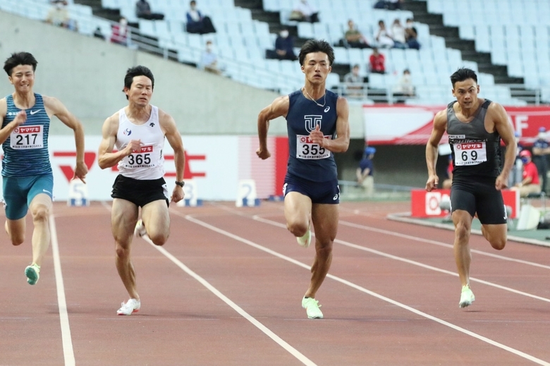柳田大輝が自己ベストで決勝進出【男子100m】