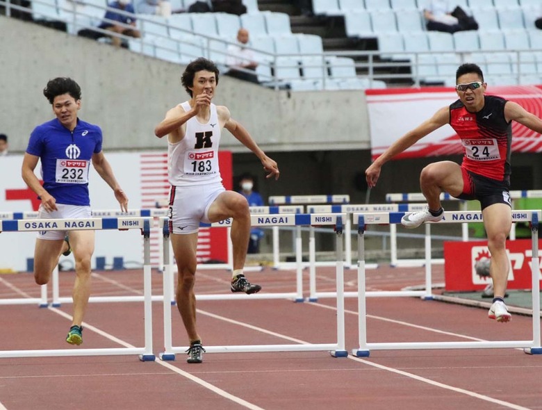 予選1組は川越広弥がトップで決勝進出【男子400mH】