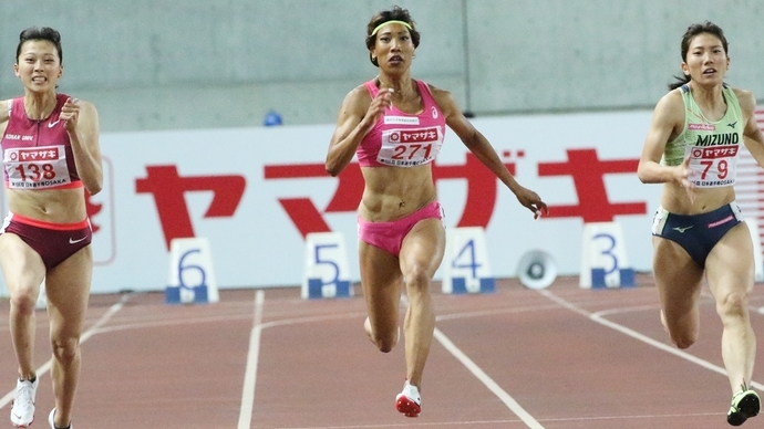 接戦を制した君嶋愛梨沙が自己ベストで優勝！【女子100m】