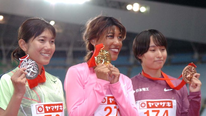 【女子100m】表彰式