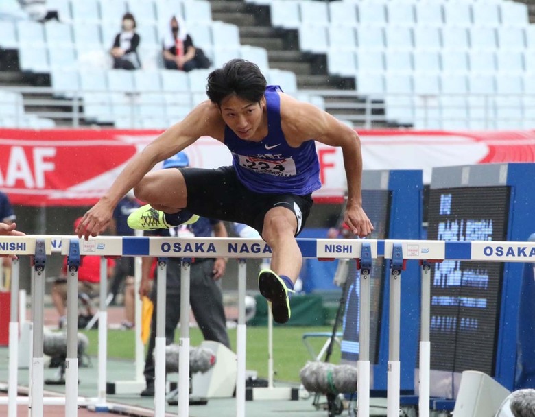 予選4組はスタートから飛び出した泉谷駿介が1着【男子110mH】