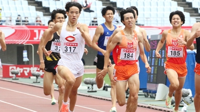 予選1組を制した金子魅玖人【男子800ｍ】