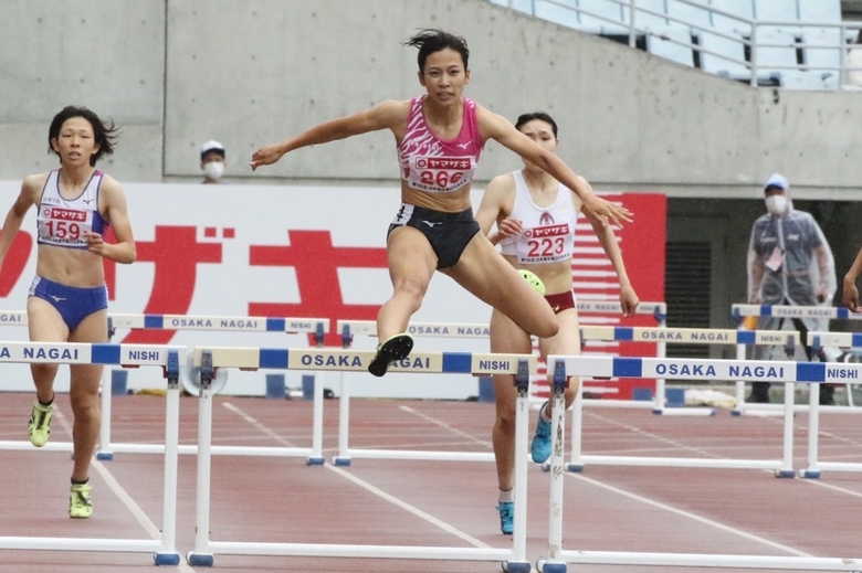 宇都宮絵莉が予選1組トップ。決勝進出を決める【女子400ｍH】