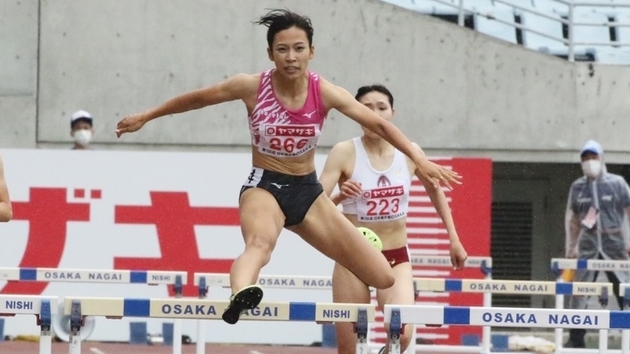 宇都宮絵莉が予選1組トップ。決勝進出を決める【女子400ｍH】