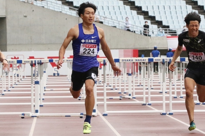 一番乗りで決勝進出を決めた泉谷駿介【男子110ｍH】