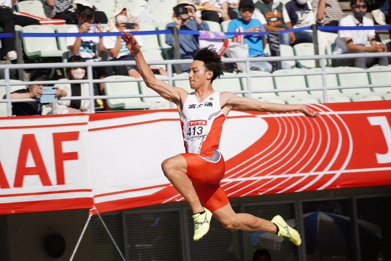 橋岡優輝が2年連続5回目の優勝！【男子走幅跳】