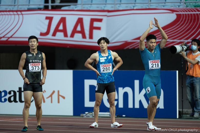 【大会1日目】小池・坂井が着順で、桐生はタイムで拾われ決勝へ【男子100m】