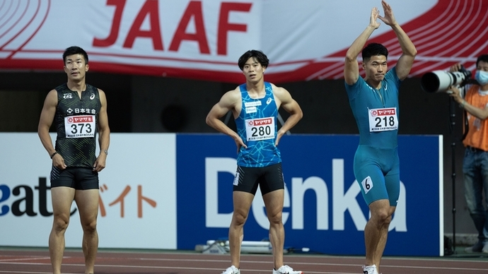 【大会1日目】小池・坂井が着順で、桐生はタイムで拾われ決勝へ【男子100m】