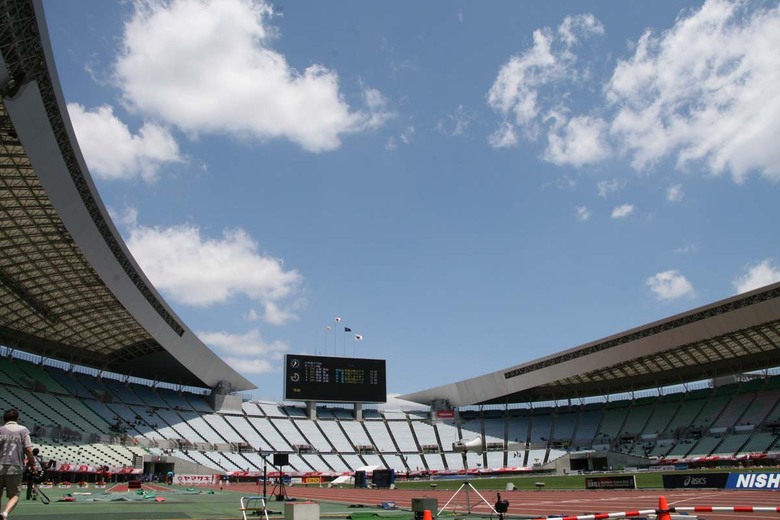 大会最終日、青空が戻ってきました