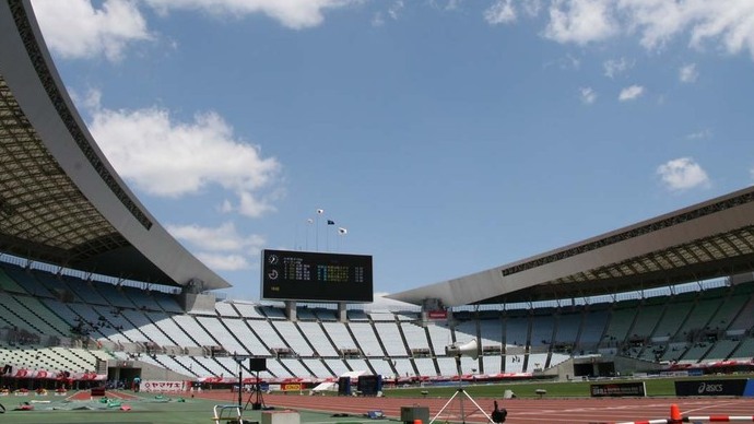 大会最終日、青空が戻ってきました