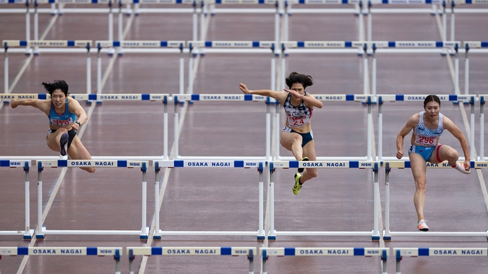 【大会3日目】ハードルを越えていく【女子100mH】