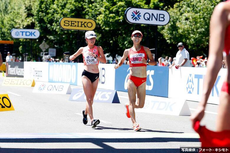 【オレゴン世界選手権】デッドヒート！藤井菜々子（エディオン）／女子20km競歩