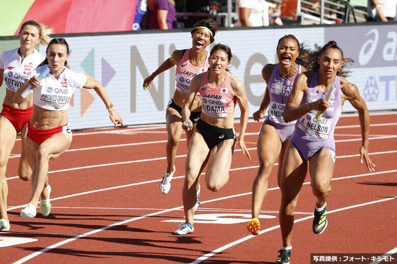 【オレゴン世界選手権】日本新記録！／女子4x100ｍリレー予選